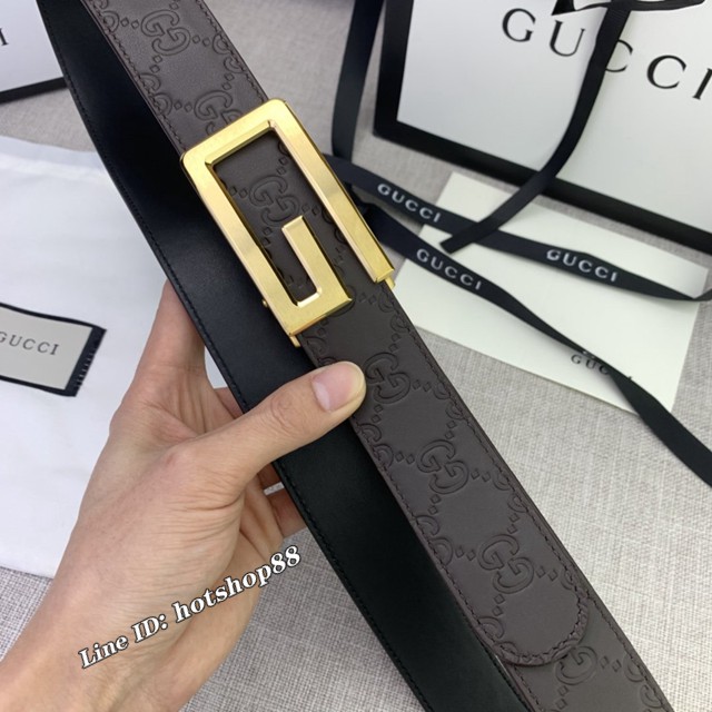 Gucci爆款皮帶 古奇自動平滑扣小牛皮腰帶  jjp2678